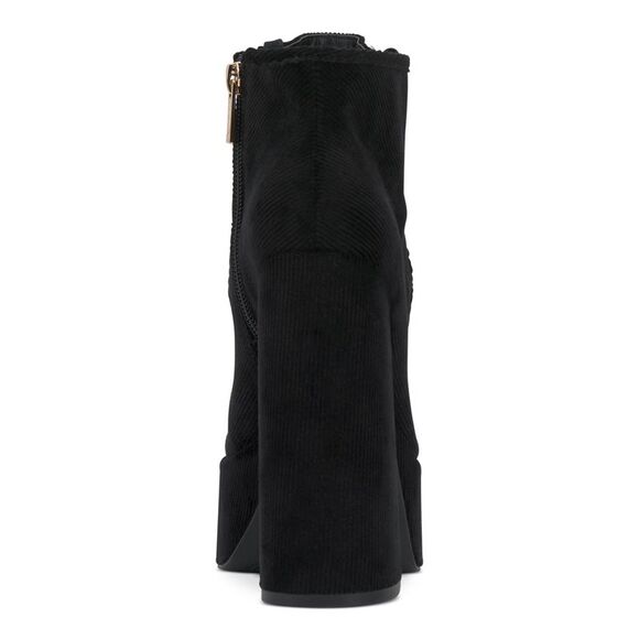 JESSICA SIMPSON Womens Black Corduroy 2" Platform Saima Block Heel Booties 11 M - Picture 2 of 4